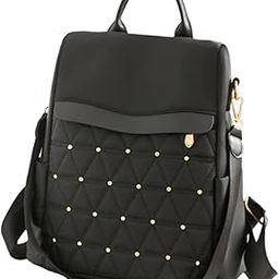 ™ Backpack Purse Satchel Bag Holder Zipper Rucksack for Ladies Traveling Women Black | Womens Handbags & Bags-image-103