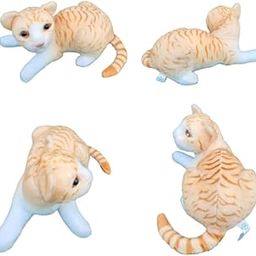 Momma&Ryan Meaow Sound Making Cute Cat Soft Stuffed Plush Animal Toy for Kids Birthday Gift (Color: Brown)-picture-21
