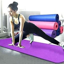 Yoga Mats for Women Yoga mat for men exercise mat for home workout yoga mat for kids Exercise mat for home workout Anti-skid Anti-slip yoga Mate (Made in India) (4mm, Purple)-image-18