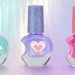 Unicorn Nail Polish for Kids, Girls Easy Remove Nail Polish, Bottle Sparkle Bottle Cap Unicorn Makeup for Kids (Multi 3, Bottle)-image-35