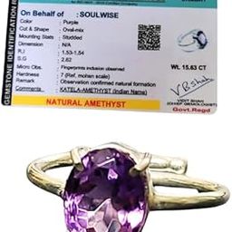 Natural Amethyst Gemstone Adjustable Ring, Certified, Purple for inner peace and manifestation Chakra Healing,manifestation crystal-image-72