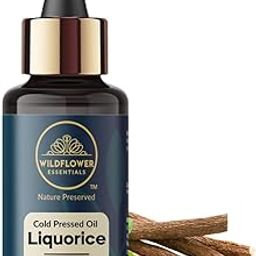 Wildflower Essentials Pure Liquorice (Licorice) Oil (Glycyrrhiza glabra) for Face Skin Hair & Body (30ml)-52
