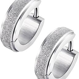 316L Stainless Steel Women Hoop Earrings For Men Huggie Ear Piercings Silver | Fashion Jewelry | Earrings-image-75