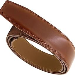 120cm Leather Belt Strap Without Automatic Buckle for Men Brown Clothing Shoes & Accessories | Mens Accessories | Belts-image-30