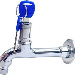 24x7 eMall Long Body Tap With Lock and Key - 1/2" Thread Water Faucet, Lockable Outdoor Garden Tap, Home Brass Tool-picture-11
