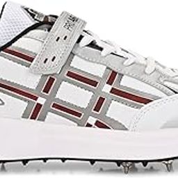 Pro ASE Lightweight Cricket Shoes - Durable & Comfortable | Ideal for Turf, Ground & Hard Surfaces | Allrounder Design with Metal Spikes, Velcro & Superior Grip | White, Blue, Green, Red-picture-26