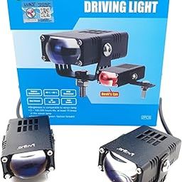 Moto Powerz LIUHJG Waymaker Fog Light | 2 LED Yellow, White and Red Devil 12V-60W for Car, Motorbike, High-Performance LED-image-29