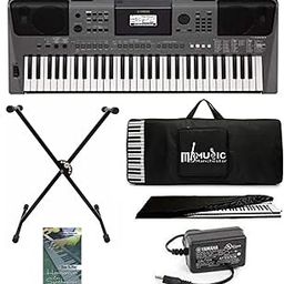 Standzo YamahaKeyboard Psr i500 with Carry bag, Dustcover, Stand and Learning Book Combo-0