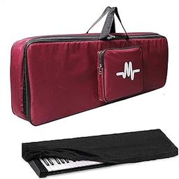 Mexa compatible with casio cts200 / cts100 / cts300 / cts195 keyboard bag padded quality with dust cover.-0