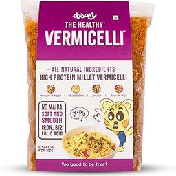 Troovy All Natural High Protein Millet Vermicelli | No Maida | Rich in Iron, Vitamin B12, Folic Acid | No Preservatives, Or Palm Oil | Durum Wheat, Chana Dal & Brown Rice | 400gm-image-79