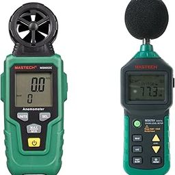 MASTECH MS6652C Anemometer & MS6701 Sound Level Meter Combo – Professional Environmental Monitoring Kit-2