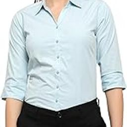 Women 3/4 Sleeve Stylish Western Official Formal Shirts for Women Regular fit Shirts for Women-image-92