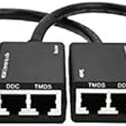 HDMI Over RJ45 CAT5e CAT6 LAN Ethernet Balun Repeater Extender up to100ft 1080P-20