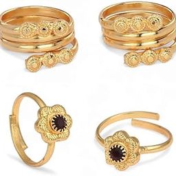 Set of 2 Pair Toe Rings Adjustable, Traditional & Fashion Accessories for Women-21