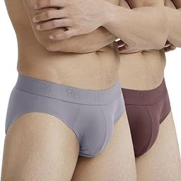 Men's Seamless Performance Brief | Microfibre Polyamide-Spandex Blend | Bonded Edges | Soft Elastic Waistband | No-Ride-Up Comfort- Pack of 2-image-11