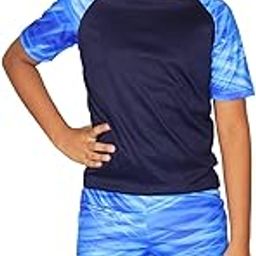 Aqua Holic Spandex Boys Regular Fit Short and Half Tee | Swimwear | Adjustable, Quick Drying Shorts for Swimming, Beachwear, Waterpark - Navy Blue-image-78
