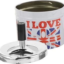 SOLUSTRE Smoke Extinguishing Ashtray Flag Ashtray Souvenir from Uk Tabletop Ashtray Novelty Ashtray Decorative Ashtray Automotive Ashtray Metal Stainless Steel Unbreakable Travel-image-45