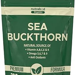 Nutrabud Organics Sea Buckthorn Berry Powder - 100 grams - 100% Pure Sea Buckthorn Powder - Natural Source of Vitamins, Omega-3,6,7,9 & Anti Oxidants (100g (Pack of 1))-image-14
