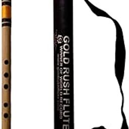 C Sharp Medium Professional Right Handed Bamboo Flute 18.5 inch Size 47 Cm Length With Free Carry Bag Gold Rush Winner of Guineas Book World Recorder (C#MSBF0009455)-image-92