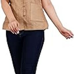Vasjac Women's Handblock Printed Cotton & Silk Reversible Jacket – Ethnic Winter Wear | Ajrakh Print Quilted Jacket | Indian Boho Layer | Warm & Stylish Festive Jacket for Women-image-28
