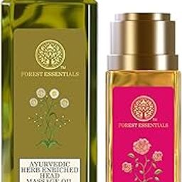 Forest Essentials Ayurvedic Herb Enriched Head Massage Oil Japapatti & Forest Essentials Delicate Facial Cleanser Mashobra Honey Combo-11