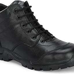 Leo Men's Antislip Leather Safety Boots for Industrial & Casual Purpose-41