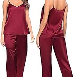Satin Pajamas: Redefining Comfort and Style for Modern Women Night Suit Sleep wear for Woman's-image-96