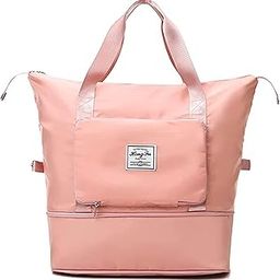 Sparrowfly Lightweight Waterproof Nylon Foldable Travel Duffle Bag for Women (40 x 23 x 45cm, Peach)-image-17