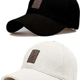 Acrylic Brand A Adjustable Unisex Cap Quick Drying Sun Hat For Activites Sports Baseball Hat For Men And Women's Freesize (Pack Of 2) Any Age-image-98