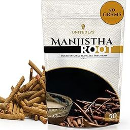 Unitedlys Organic Manjistha Root Sticks 50G | 100% Pure Ayurvedic Formula | Manjistha Stick Dried for Skin, Joint & Immune Support | Rubia Cordifolia/Indian Madder The Ultimate Skin & Health Remedy-image-1