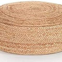 AVSHOP Jute Ottoman Pouf for Seating and Footrest | Filled With Bean Balls | Stool for Living Room, Bedroom, 50x50x20 cm-image-8