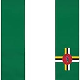 Dominica Flag Cool Graduation Shawl Sash Stole Wraps Scraf For International Study Pride Women Men-image-84