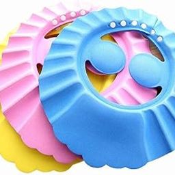 PRASHIV EXIM Adjustable Baby Shower Cap – Soft and Safe Bathing Cap for Babies Children, Eye, Ear Protector, Leaves Shape Design, Shampoo Cap for Hair Washing – Ideal for Baby Bath Time (Pack of 3)-image-27