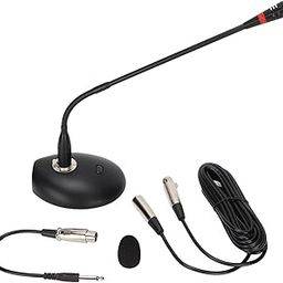 [Professional Gooseneck Condenser Microphone for Clear for conference Broadcast | Computer Mic with XLR to 6.35mm Cable | Versatile and Reliable]-image-13