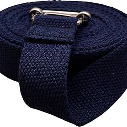 Fit Div™ Yoga Belt for Women and Men - Yoga Strap for Stretching with Extra Safe Adjustable D-Ring Buckle - Durable and Comfy Texture - Perfect for Your Yoga Session - 8 Feet, Black color-image-61