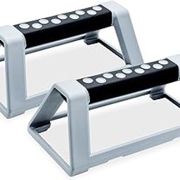 Konex Ergonomic Non-Slip Push Up Bars for Men & Women | Anti-Skid Grip Handles | Perfect for Gym, Outdoor & Home Workouts (Black)-32