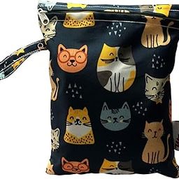 Multiutility Wet Dry Pouch with Zipper, Reusable & Washable Organizer Bag for Travel, Beach, Pool, Stroller, Diapers, Dirty Gym Clothes, Wet Swimsuits, Toiletries (Multicolor)-image-45