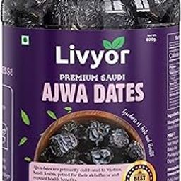 Livyor Premium Saudi Ajwa Dates - 800g | Khajoor | Khajur Dry Fruits | No Added Sugars Dry Dates | Pack of 1-image-56