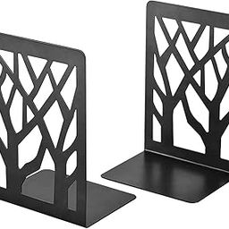 Zollyss Metal Non-Slip Bookend Bracket Heavy Book End Office Book Stopper Desk Organizer Book Holder Bookends Office Accessories-(2Pc,Black)-image-94