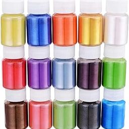 Western World WorldWesties Mica fine Powder 15 Colours for Making Cosmetic, Candle Making, Arts and Crafts, Bath Soaps, Different Colors, Nail Art,Resin multicolor 15g each(Pack of 15)-image-37