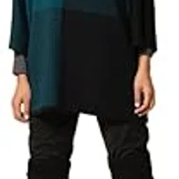 khaleej Women Starry Night Poncho (Prussian/Navy_Free Size)-picture-38