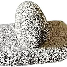 Lakshmi Handy Crafts Traditional Handmade Grindstones Hand Grinder (11 Inch, Beige)-image-67