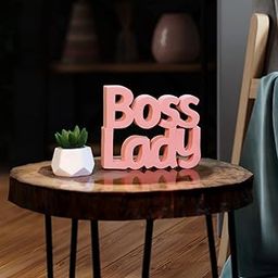 NUKKAD TALES Boss Lady Pink Showpiece Office Decoration Items Birthday Gift Items Gift for Girls Gift for Boss (6 X 4.9 inch)-image-50