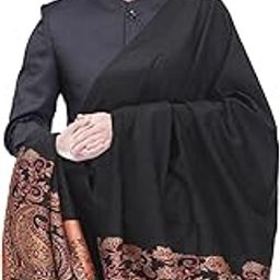 Men's Fineness Kaani Paisley Weave Kashmiri Woolen, Jamawar Design Warm Shawl_Kani Border 959-picture-8