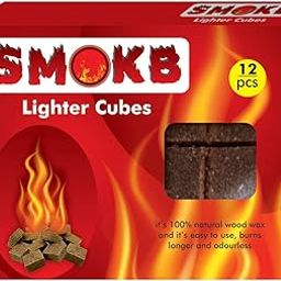 SMOKB Fire Starter Cubes Lighter Blocks for Barbecue Charcoal Briquettes (Set of 2)-image-48