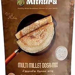 Mithura Multi Millet Dosa Mix, 300g Instant (14 dosa) | Soaked & Fermented | No Baking Soda, Protein Rich| Ready to Cook| Preservatives Free, No Salt, | 100% Natural (300gm, Multimillet Dosa)-image-82