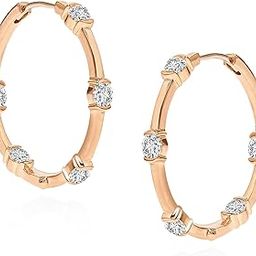 Base Metal Cubic Zirconia Earrings For Women-image-9