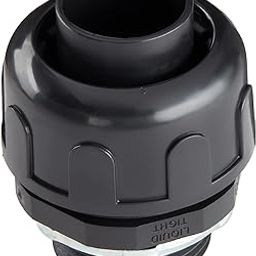 Black UL Listed Non-Metallic Electrical Liquid Tight Conduit Straight Fittings - 1.0" - box of 5-picture-16
