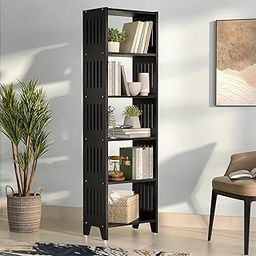 Wakefit Book Shelf for Home | 3 Year Warranty | Book Shelf for Home Library, Book Shelf, Book Shelf for Wall, Book Stand, Engineered Wood, 5 Shelves - Blake (American Walnut)-image-32