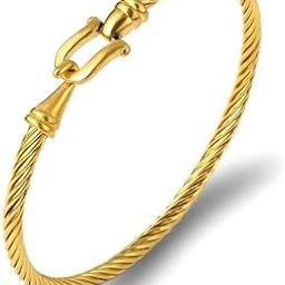 bracelet for women Bangles for women Anti Tarnish Stylish Lock Adjustable Bracelet for girls rose gold Kada for Women Accessories Anti Tarnish Jewellery Stainless Steel Cuff Bracelet gifts-image-16